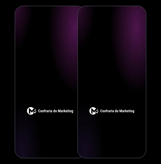 Prévia dos fundos de tela da Confraria do Marketing para iPhone e Android